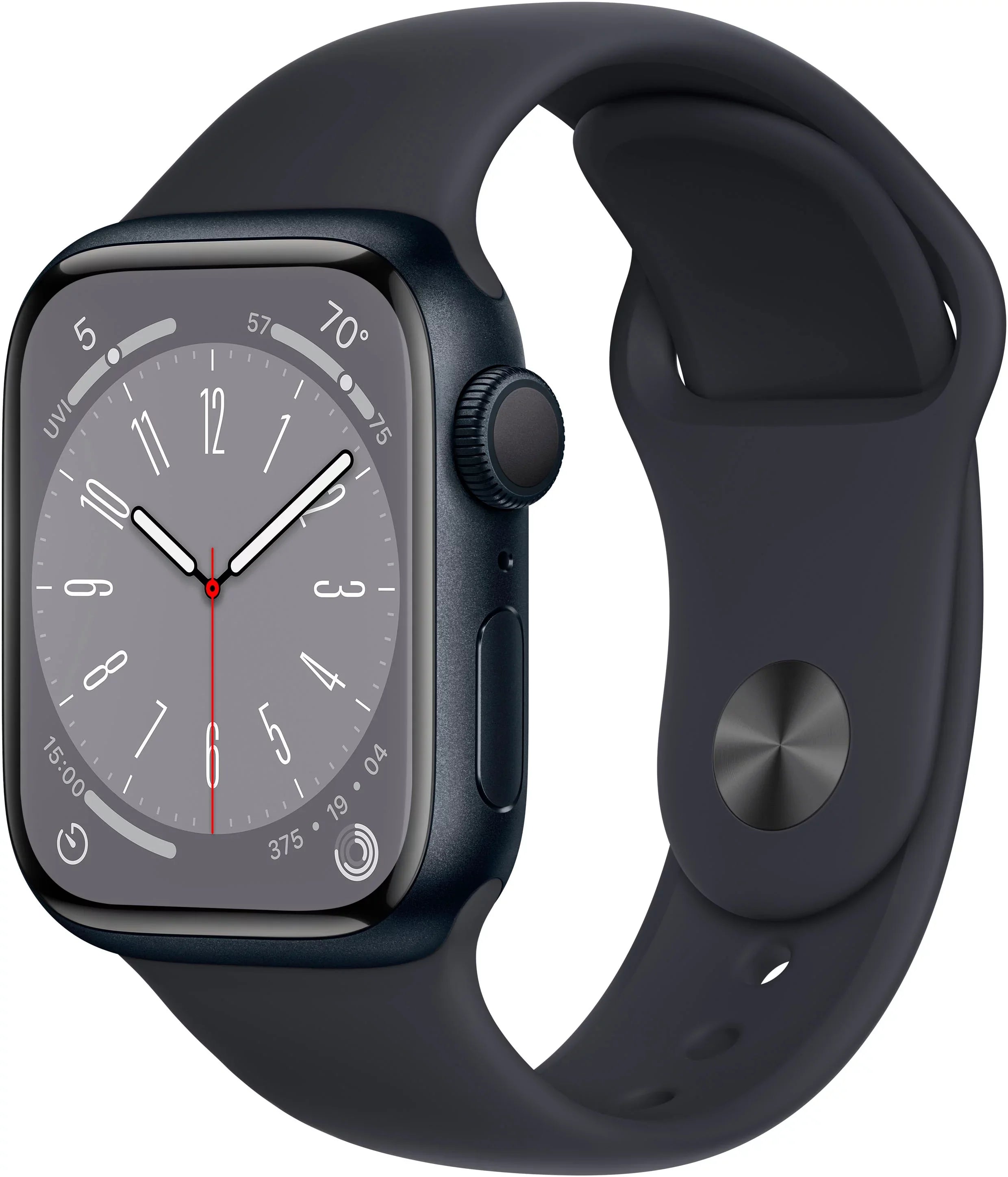 Restored Apple Watch Gen 8 Sizeeries 8 Cell 41mm Midnight Aluminum Midnight Sizeport Band MNU83LL/A (Refurbished)