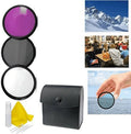 Sizeony Alpha A6000 Appropriate 3-Piece Multiple Coated Filter Kit 62mm + 3pc Cleaning Kit