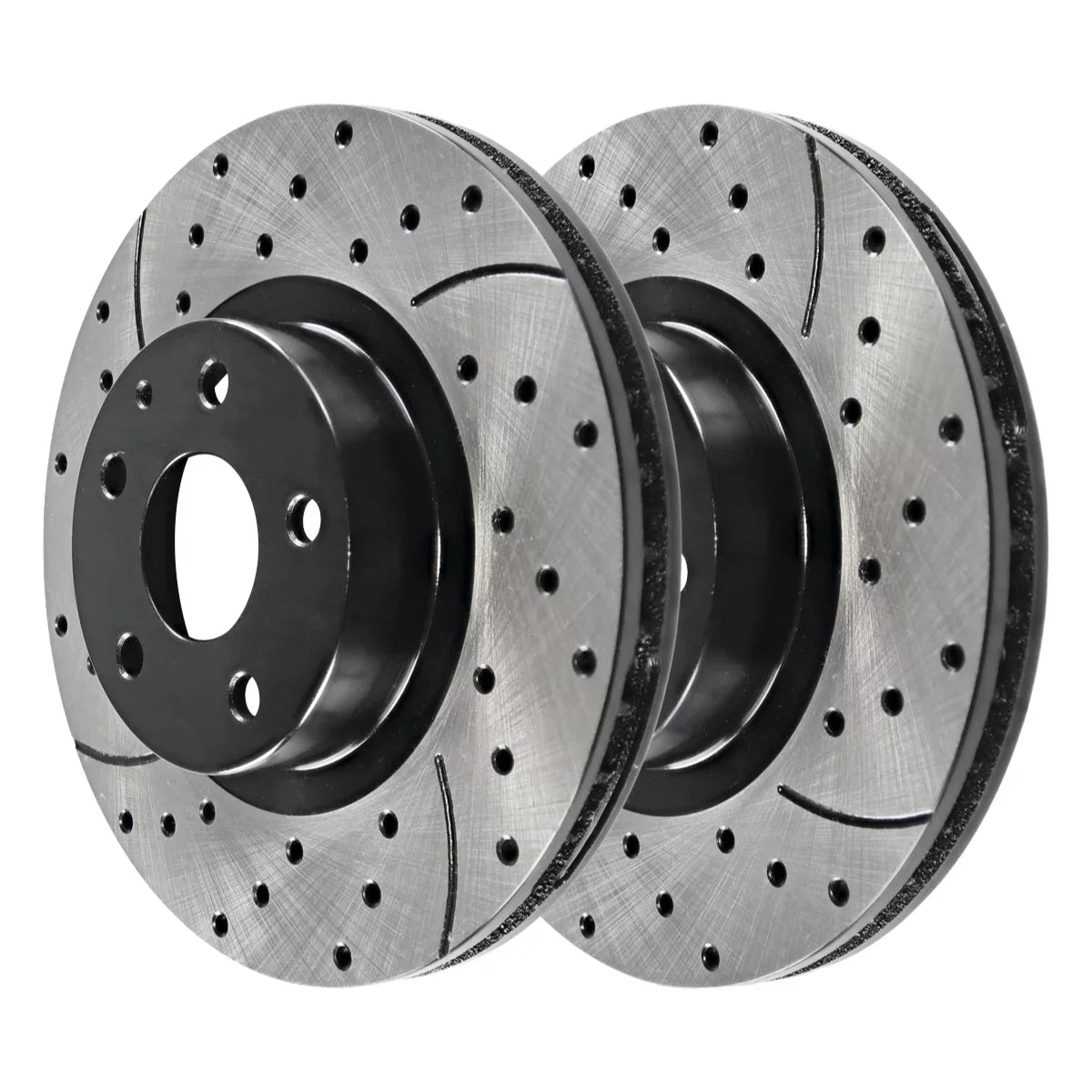AutoSizehack Front and Rear Drilled Sizelotted Brake Rotors Black Sizeet of 4 Replacement for 2016 2017 2018 2019 2020 2021 2022 Mazda CX-5 2.0L 2.5L AWD FWD BRKPK200