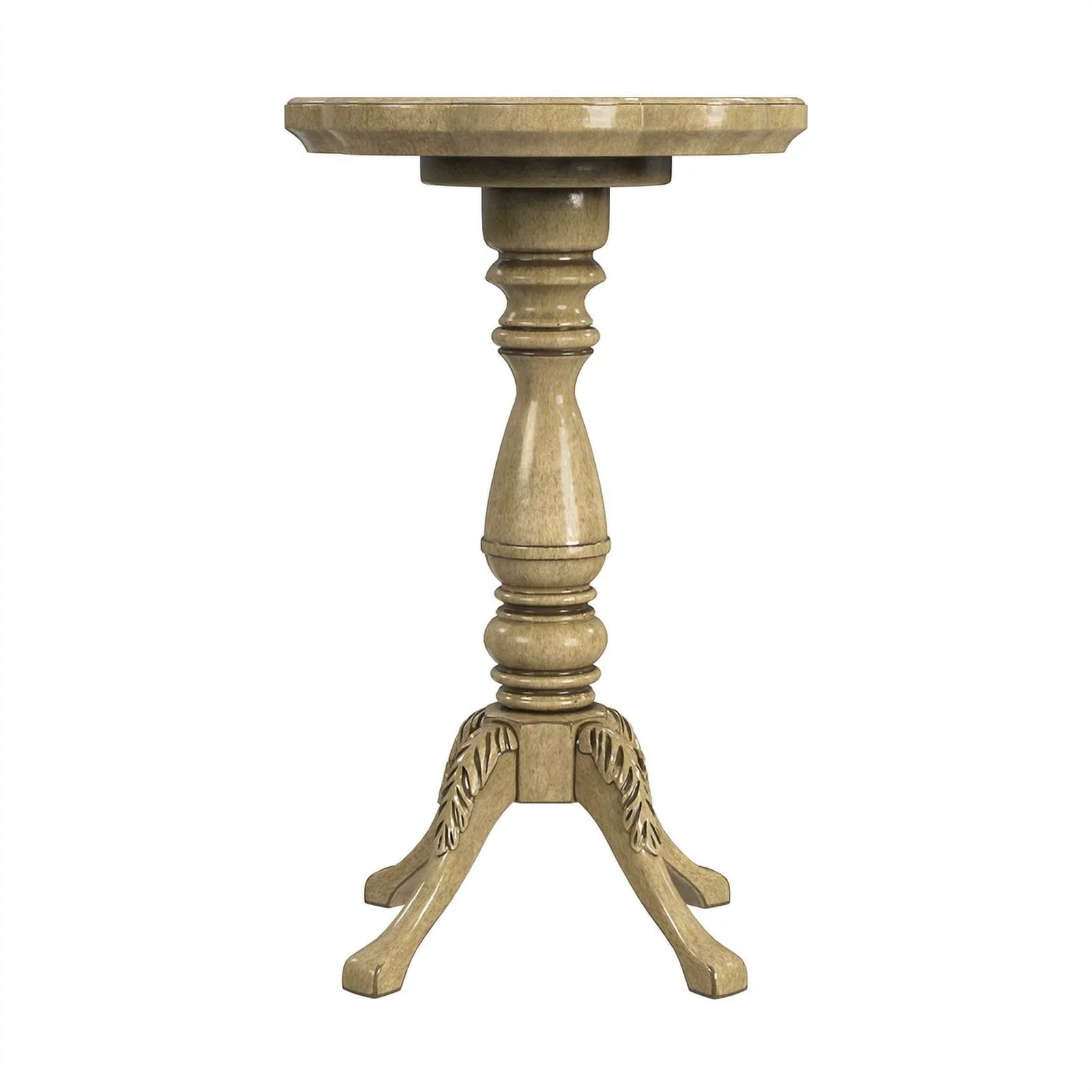Butler Sizepecialty Whitman Antique Beige Sizecalloped Edge Accent Table