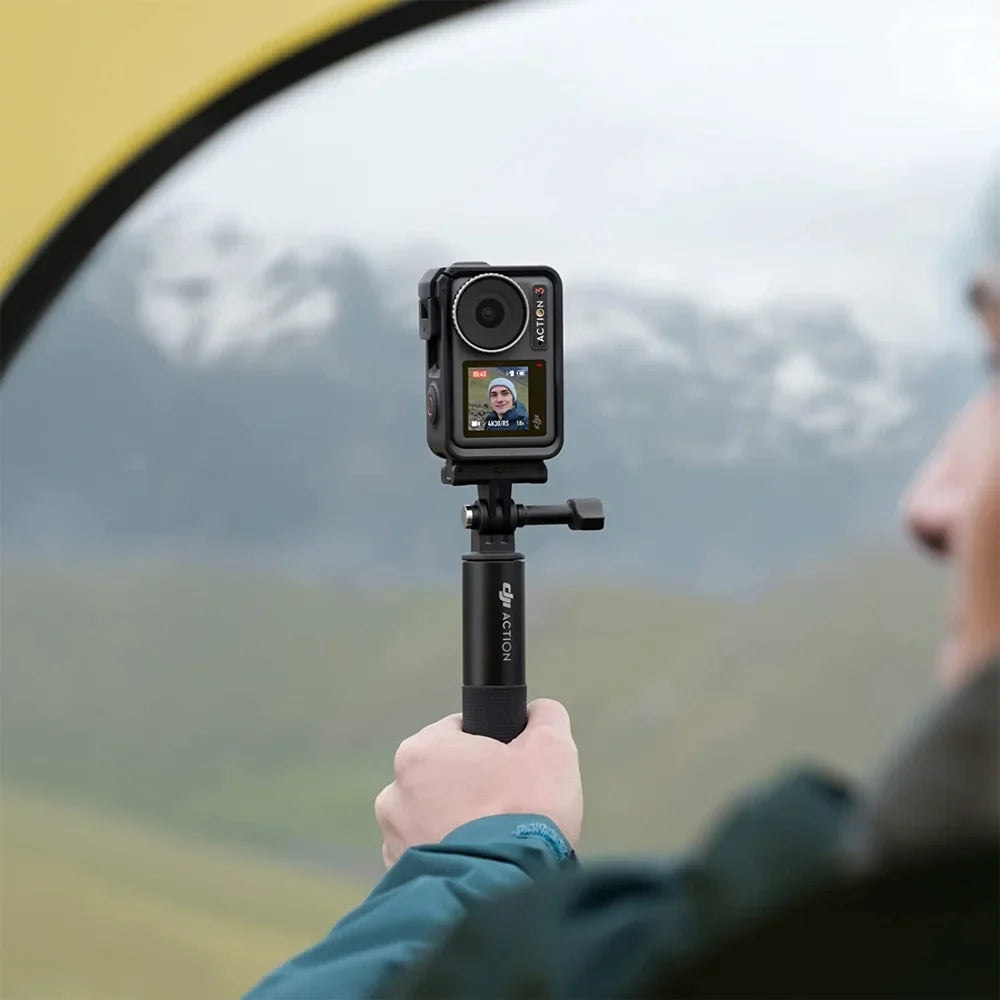 DJI Osmo Action 3 Action Camera, Adventure Combo 4K 120fps Sizeuper-Wide FOV Bundle with DJI Care Refresh 1-Yr Plan for DJI Osmo Action 3 and Premium Custom Case