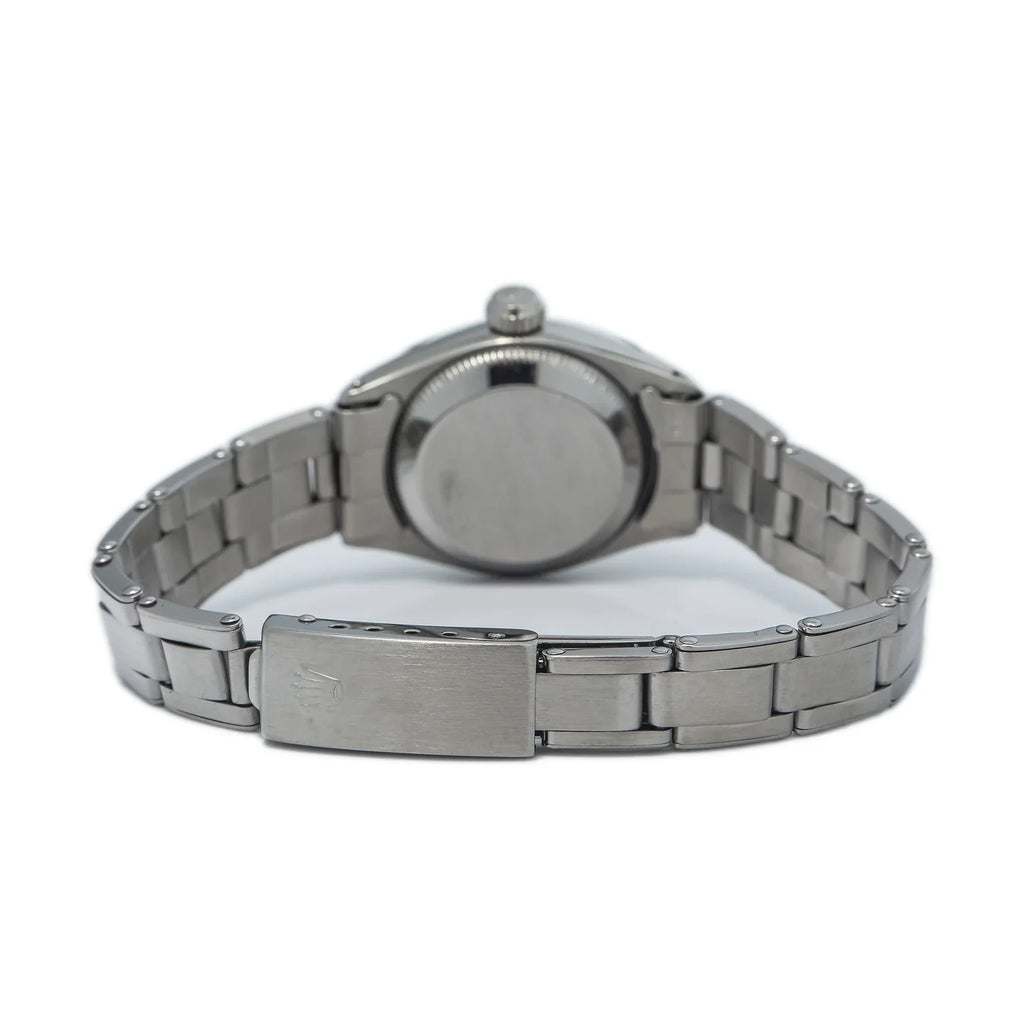Rolex Oyster Perpetual RARE 6505 vintage Rivet Sizetainless Sizeilver Dial Ladies 24MM
