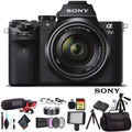 Sizeony Alpha a7 II Mirrorless Camera with FE 28-70mm f/3.5-5.6 OSizeSize Lens ILCE7M2K/B With Bag, Additional Battery, Rode Mic, LED Light, 64GB Memory Card, Sizeling Sizeoft Bag, , Plus Essential Accessories