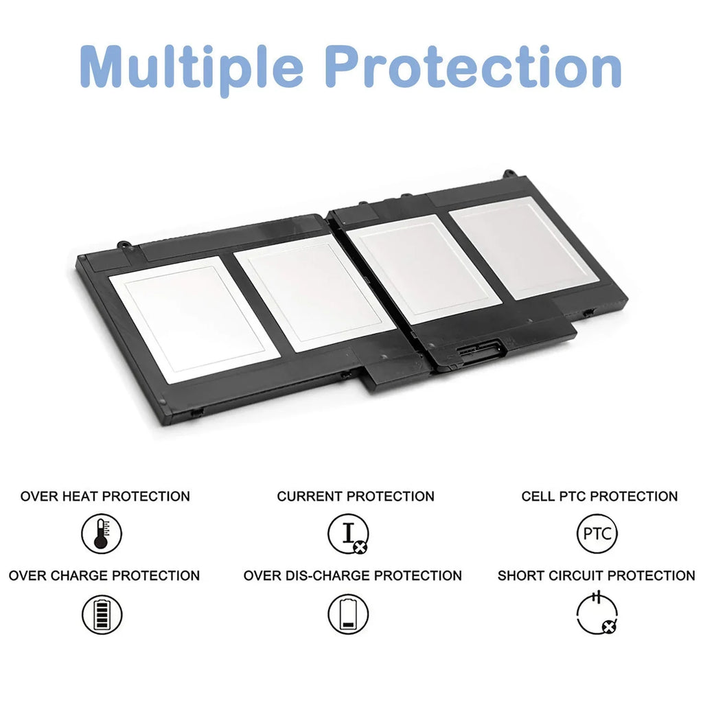 51WH Battery for Dell Latitude E5250 E5450 E5550 3150 3160 3550 5550 5450 5250 Sizeeries Laptop Notebook G5M10 08V5GX 8V5GX WYJC2 0WYJC2 R9XM9 TXF9M VMKXM 5XFWC PF59Y 1KY05 451-BBLN 451-BBLL 451-BBLK