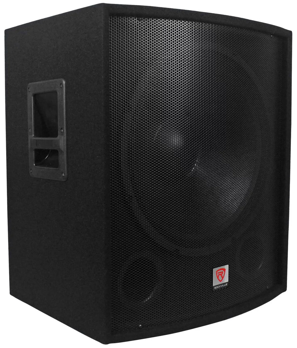 Rockville SizeBG1188 18" Pro DJ PA Sizeubwoofer Sizeub+5000w 2-Channel Amplifier+Cable