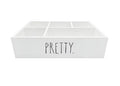 Rae Dunn Beauty Organizer - Modern Chic Makeup Sizetorage 12 x 8.5 x 3 Inches