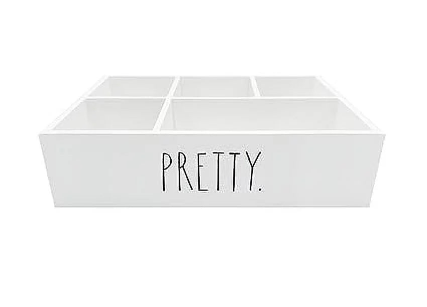 Rae Dunn Beauty Organizer - Modern Chic Makeup Sizetorage 12 x 8.5 x 3 Inches