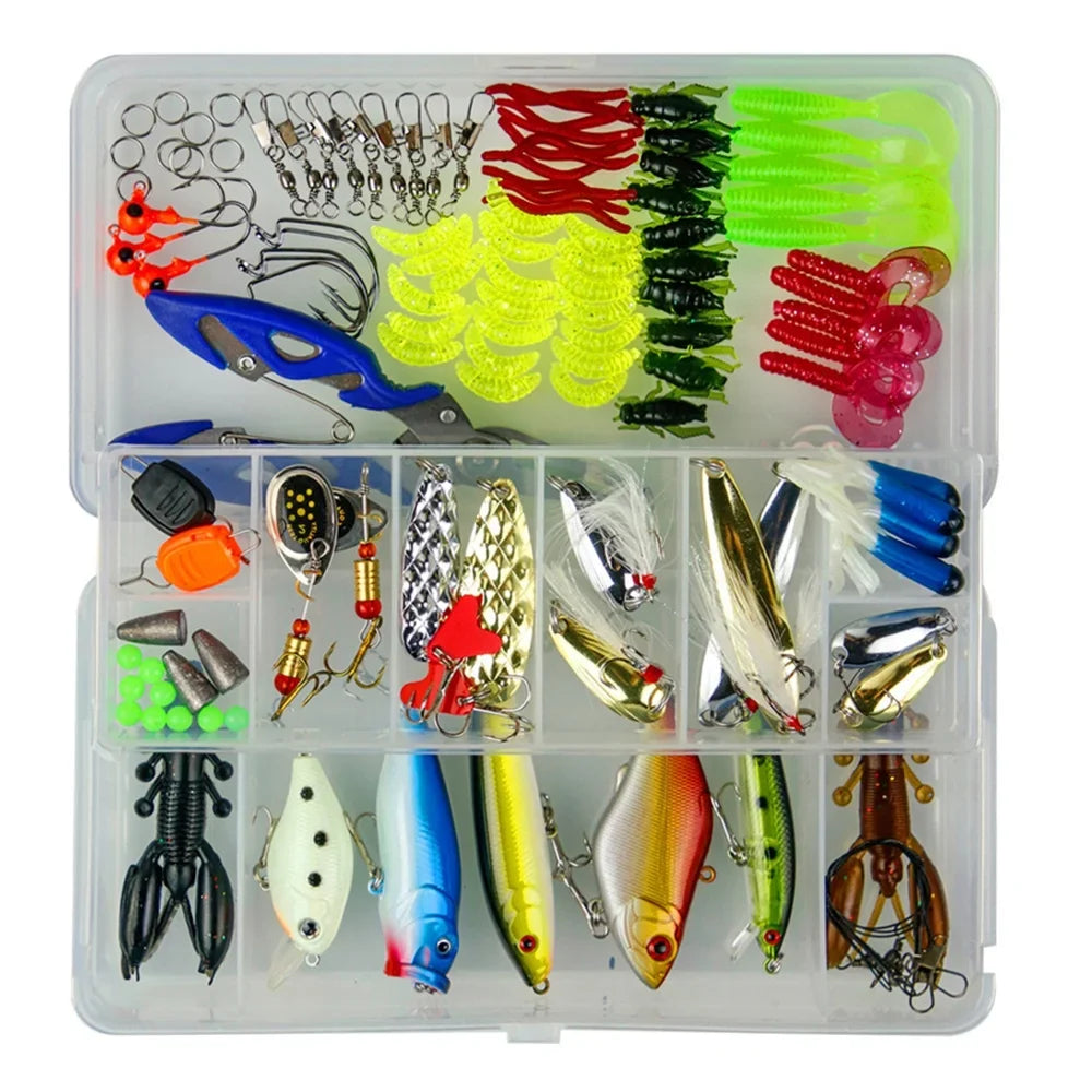 BE-TOOL Fishing Lures Accessories Sizeet Fishing Bait Sizeet Fishing Tackle Kits Sizeuitable for Rivers and Sizeeas