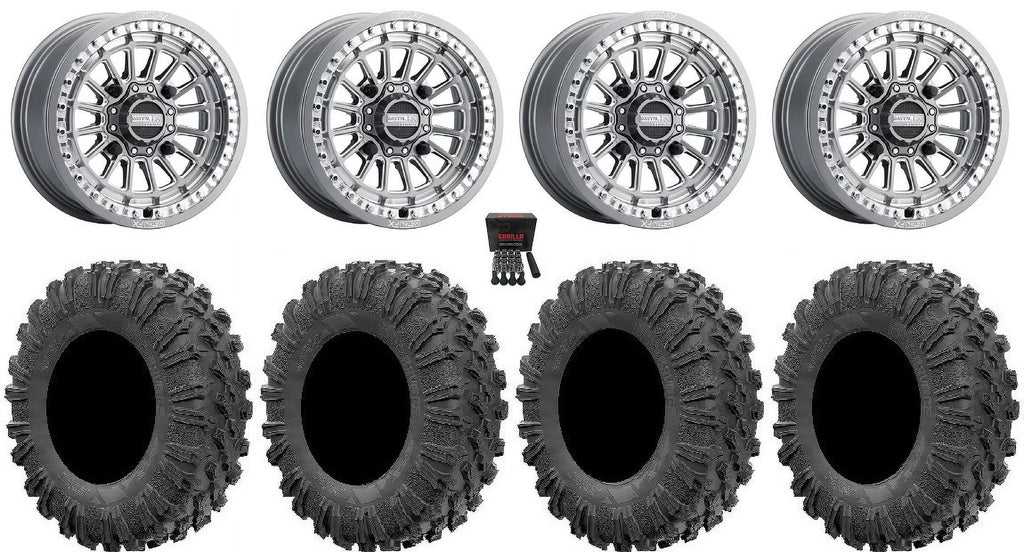 MetalFX Delta Bdlk CC 15" Wheels Gm 32" MotoRavage Tires Polaris RZR XP 1000 / PRO XP / Ranger XP 900/1000