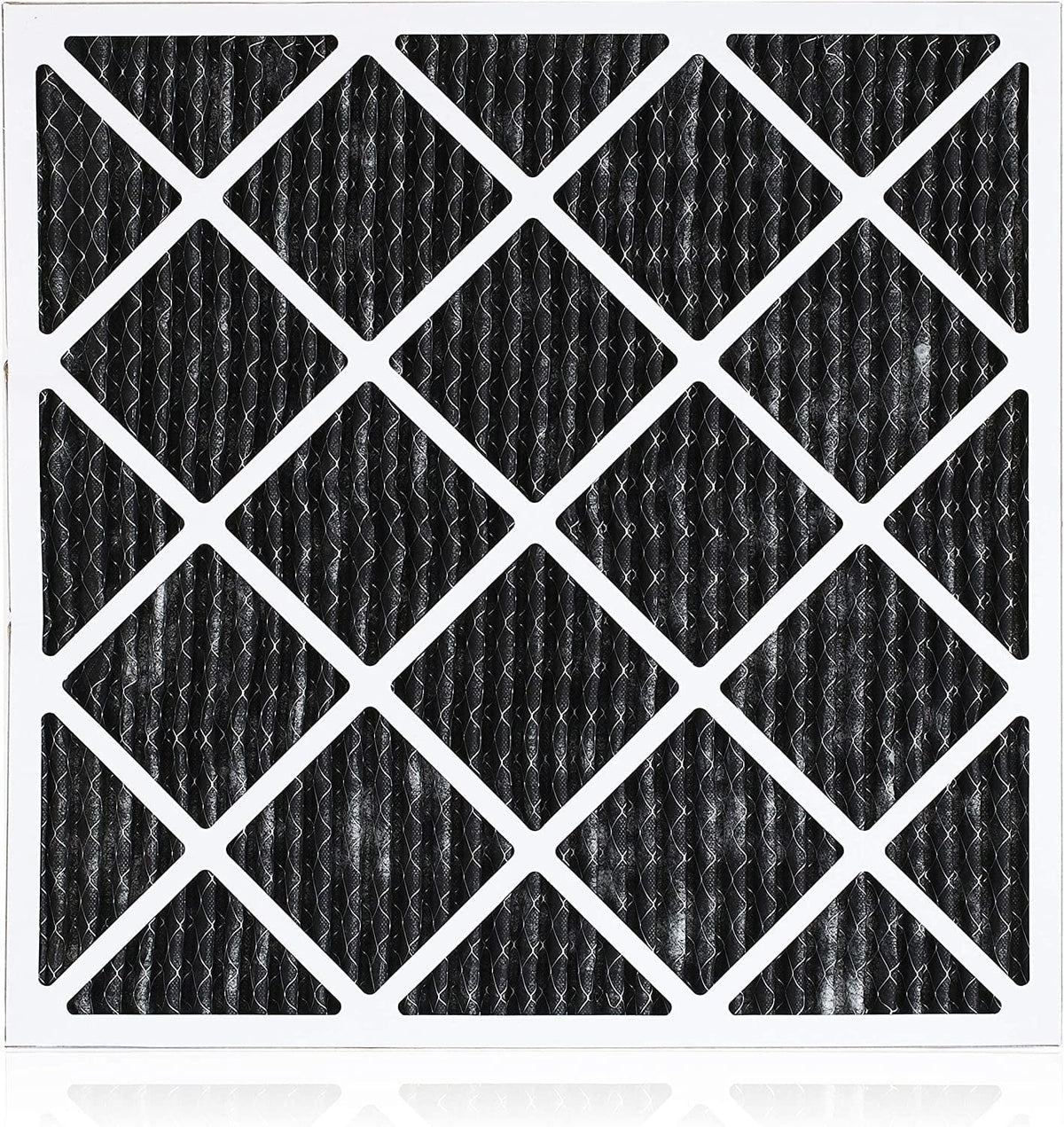 Filterbuy 20x23x1 MERV 8 Odor Eliminator Pleated HVAC AC Furnace Air Filters with Activated Carbon (5-Pack)