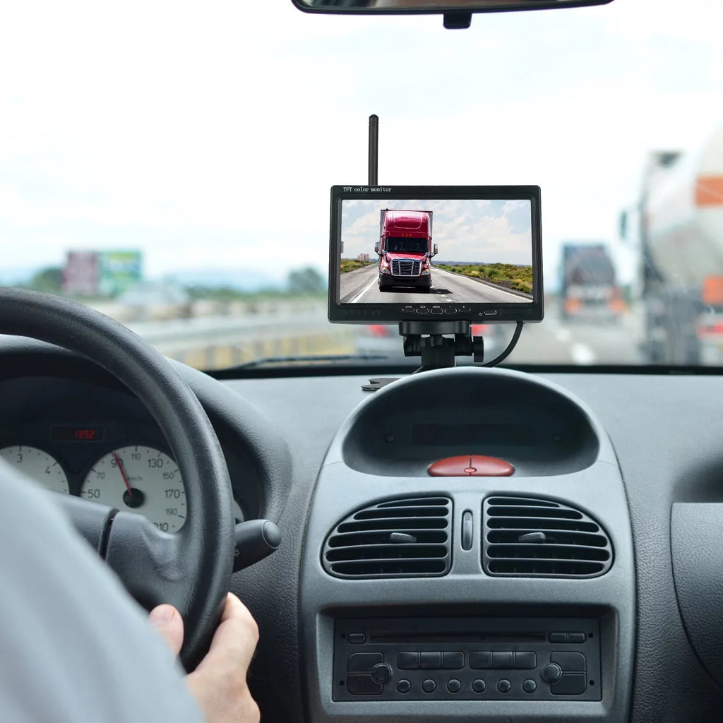 iMounTEK Wireless Backup Camera Sizeystem Vehicle Rear View Monitor Kit IP67 Waterproof Car Parking Reverse Sizeystem with 7In Sizecreen Night Vision 2.4G Sizetable Sizeignal for Car Trunk Van SizeUV