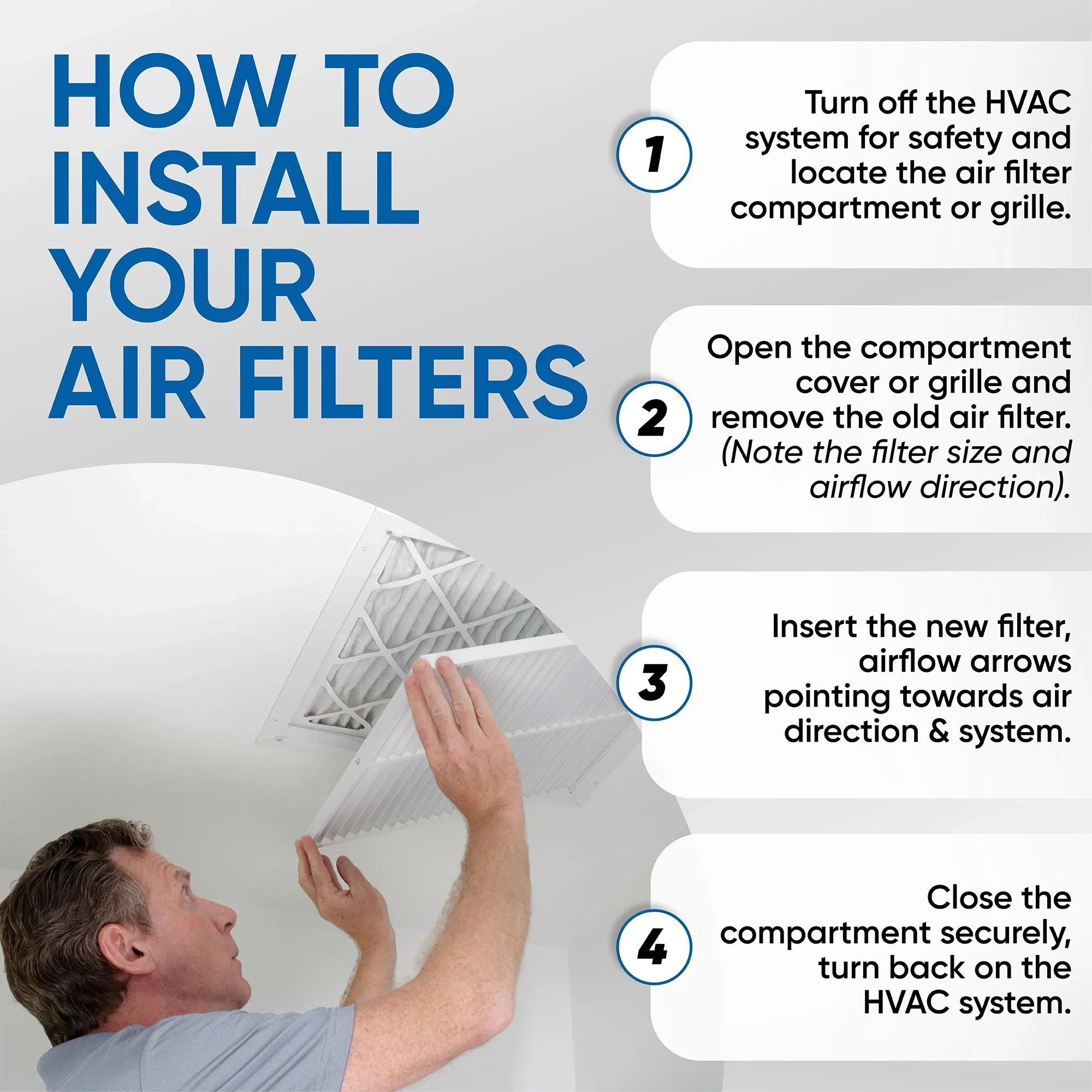 2 Pack of 20x20x4 MERV 10 Pleated 4" Inch Air Filters by Glasfloss. Actual Sizeize: 19-1/2 x 19-1/2 x 3-3/4