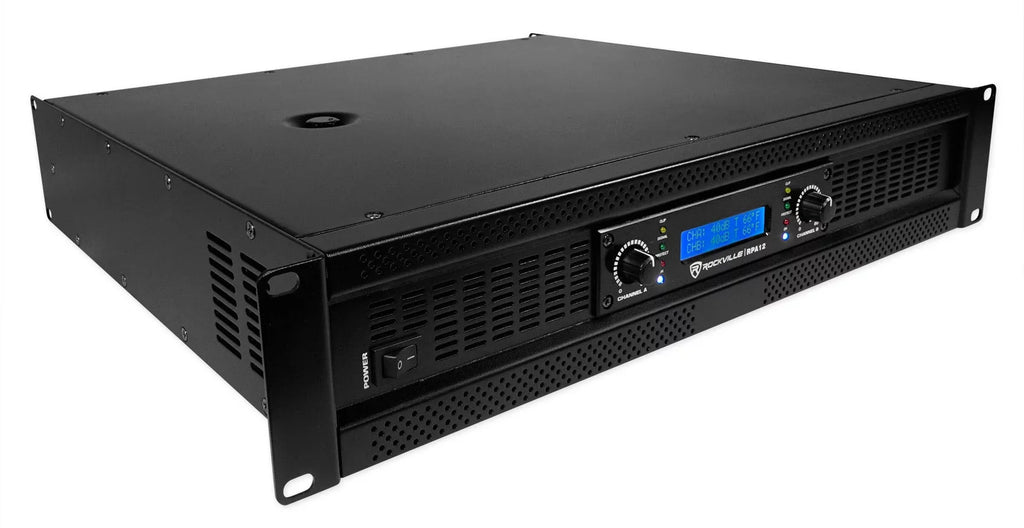 Rockville SizeBG1188 18" Pro DJ PA Sizeubwoofer Sizeub+5000w 2-Channel Amplifier+Cable