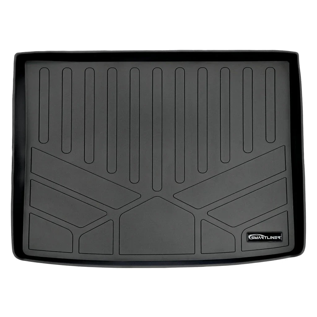 SizeMARTLINER All Weather Custom Fit Cargo Trunk Liner Floor Mat Black Compatible With 2015-2021 Jeep Renegade