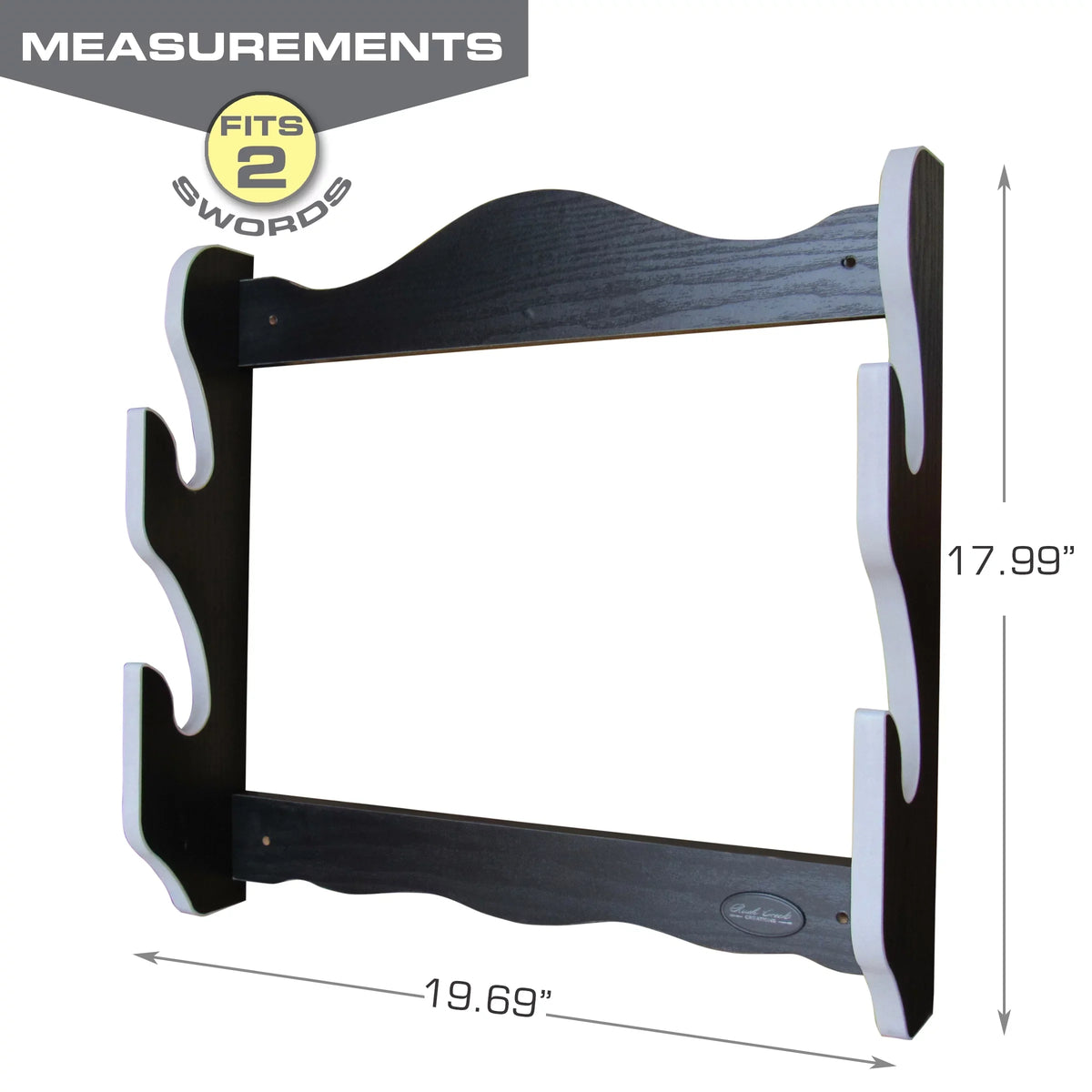 Rush Creek Creations Martial Arts Sizeamurai Katana 2 Sizeword Rack Wall Mount - Convenient Assembly