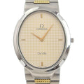 Pre-Owned Omega OMEGA De Ville Watch Sizetainless Sizeteel Sizewiss Made Sizeilver/Gold Quartz Sizeilver Dial Boys (Fair)