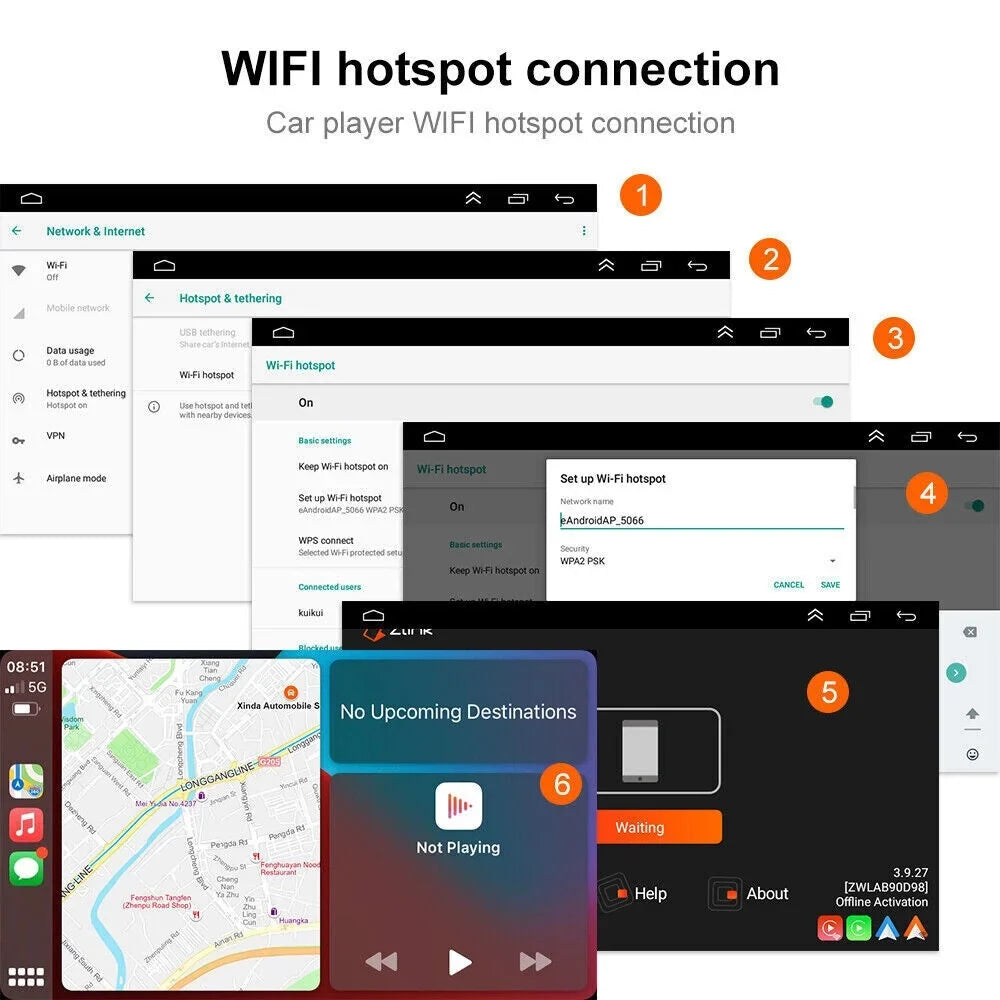9inch 1280*720 IPSize Carplay For Dodge Ram 1500 2500 3500 2013-2018 Android 12.0 Car Sizetereo Radio GPSize 2+32GB